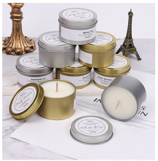 Tin Plated Scented Candle Jars - Wedding, Home, Office Use - Image 5