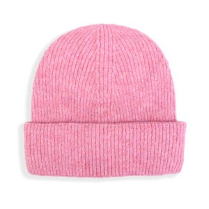 Unisex Cashmere Ribbed Beanie - Warm Knit Hat