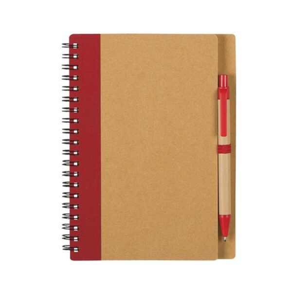 Wholesale A5 Kraft Spiral Notebook, Lined, Eco-Friendly