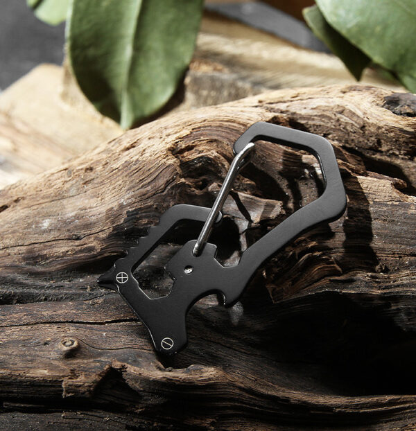 Portable EDC Multi-Tool Carabiner with Bottle Opener - Image 4