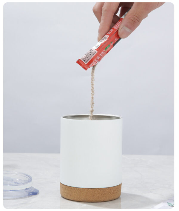 Vacuum Insulated Cork-Bottom Travel Coffee Mugs - Image 4