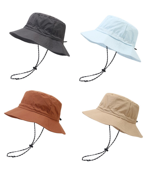 Custom Waterproof UV Sun Hat - Packable, Chin Strap, Wide Brim - Image 2