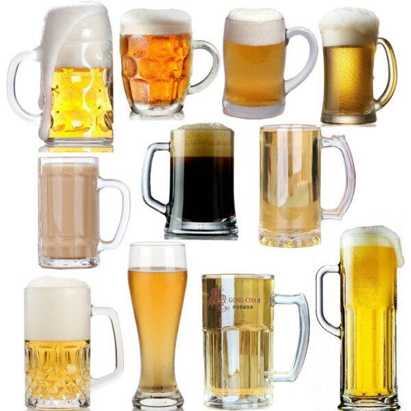 Clear Beer Glass Cup - High-Quality Barware - Image 5