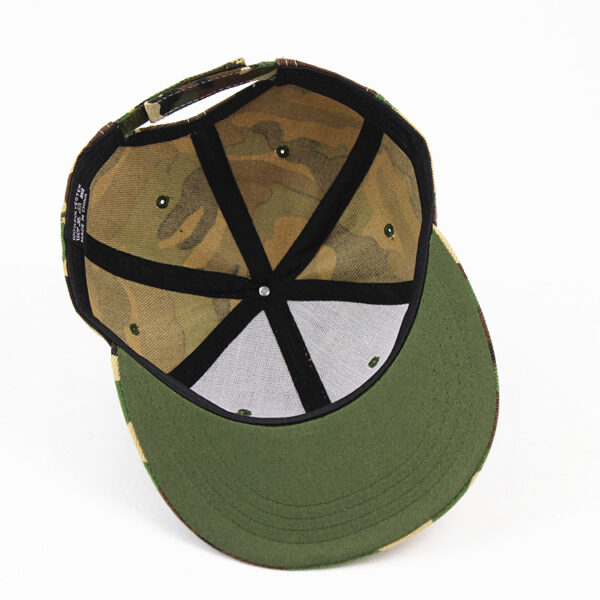 Custom Camo Snapback Hats - Embroidered Logo Outdoor Caps - Image 3
