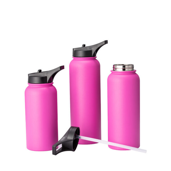 Red Wine Cup w/ Stainless Straw - Travel Tumbler - Image 3
