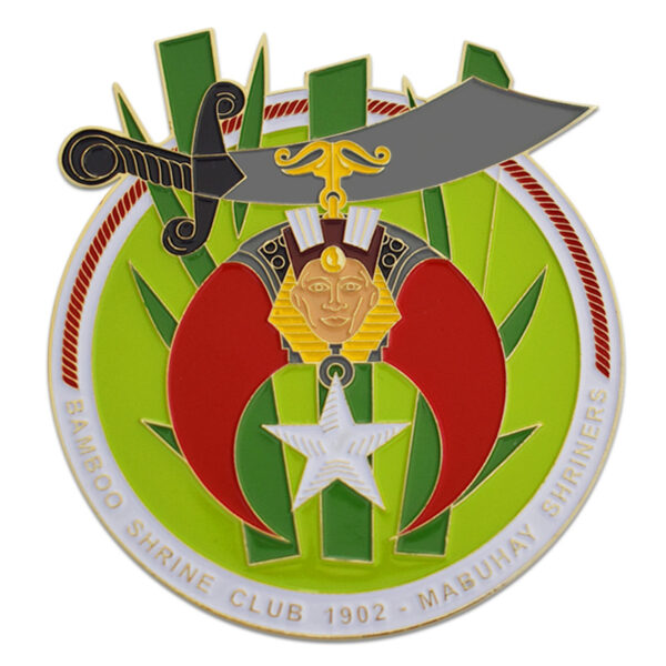 Custom Masonic Lapel Pin - Paint Enamel Badge - Image 5