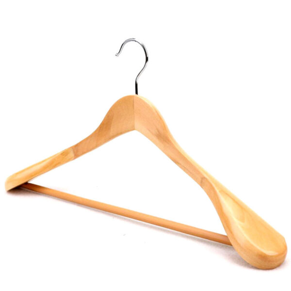 Custom Logo Wooden Hangers for Clothing Stores - Image 5