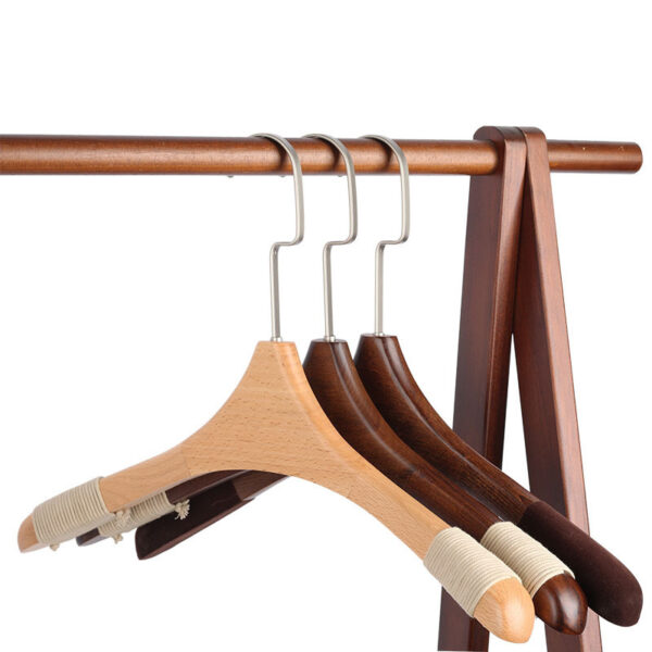 Luxury Wooden Suit Hangers - Wide Shoulder, Non-Slip - Image 3