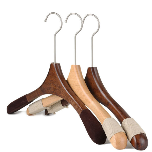 Luxury Wooden Suit Hangers - Wide Shoulder, Non-Slip - Image 5