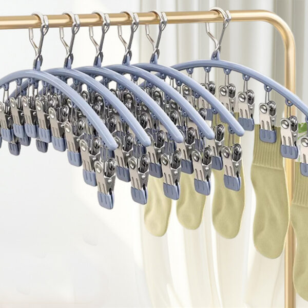 Stainless Steel Sock & Towel Clip Hangers - Image 2