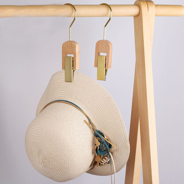 Wooden Baby & Pet Clothes Hangers with Strong Clamp - Image 4