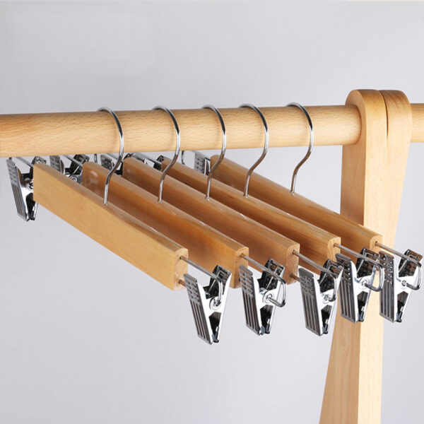 Solid Wood Multi-Functional Pants Hangers - Image 3