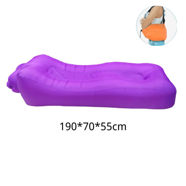 Inflatable Waterproof Lounger with Pillow for Beach & Camping - Image 2