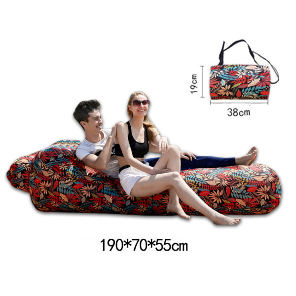 Inflatable Waterproof Lounger with Pillow for Beach & Camping - Image 3