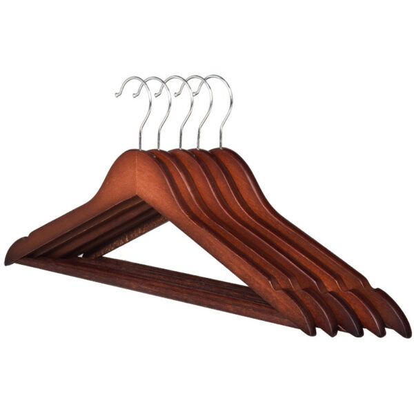 Custom Logo Wooden Hangers for Clothing Stores - Image 2