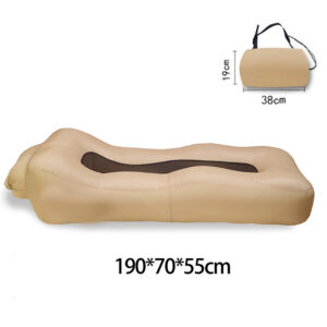 Inflatable Waterproof Lounger with Pillow for Beach & Camping