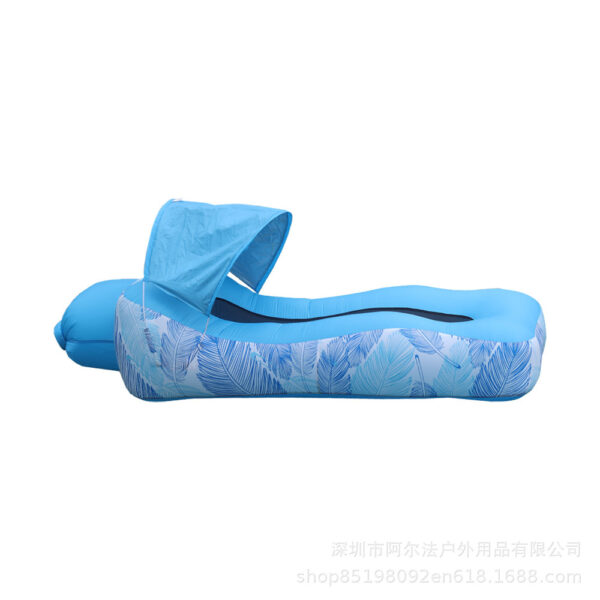Inflatable Lounger with Sunshade - Beach Bed & Camping Chair - Image 6