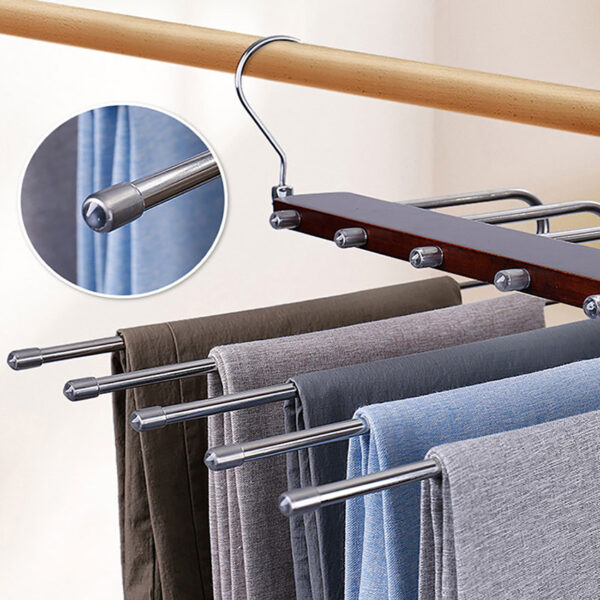 Wooden Wardrobe Rack - Multifunctional, Durable, for Pants - Image 3