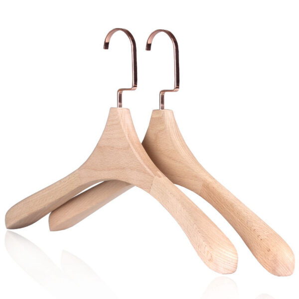 Luxury Wooden Suit Hangers - Wide Shoulder, Non-Slip - Image 2