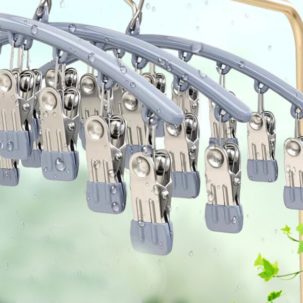 Stainless Steel Sock & Towel Clip Hangers - Image 5