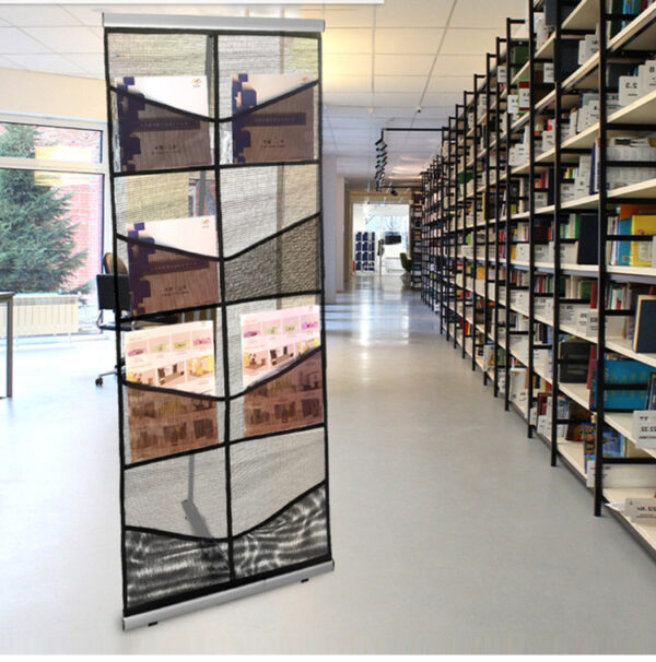 Mesh Brochure Stand - Portable Display Rack for Tradeshows - Image 3