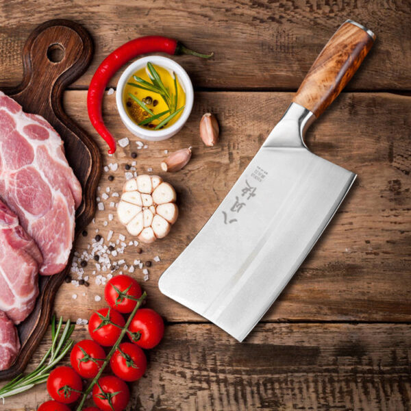 High-Quality Wood Handled Boning Butcher Knife - Image 5