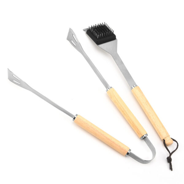 Custom 6-Pc Folding BBQ Tool Set - Stainless Steel - Image 4