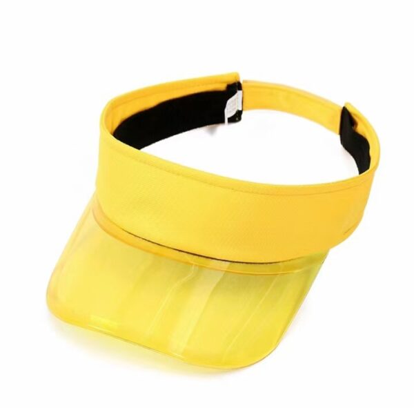 Summer Beach Sun Visor - Adjustable PVC Brim Hat - Image 4