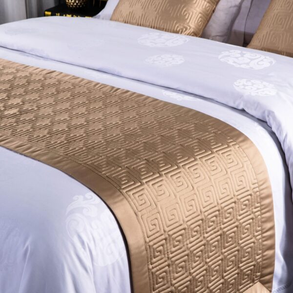 Star Hotel Bed Runner & Geometric Pillow Throw - Image 6