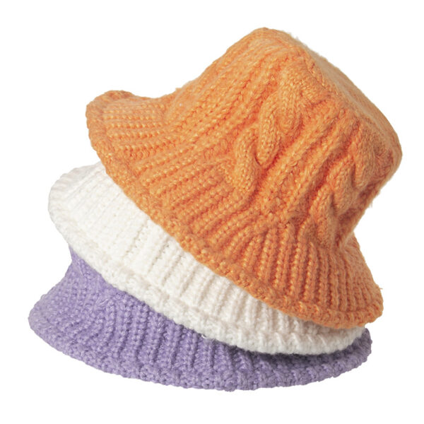 Winter Acrylic Knitted Slouchy Bucket Hat - Image 2