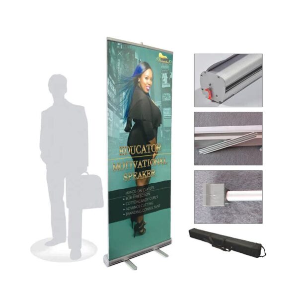 Retractable Aluminum Roll Up Banner Stand