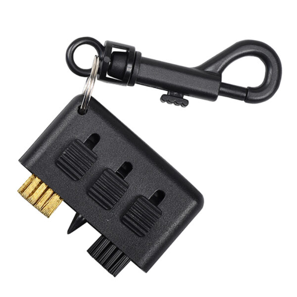 Andux 3-in-1 Golf Brush: Pocket-Sized Plastic Club Kit - Image 2