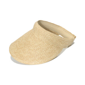 Ladies Straw Sun Visor - UV Protection Hat