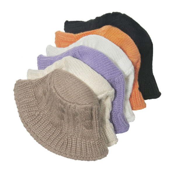 Winter Acrylic Knitted Slouchy Bucket Hat - Image 5