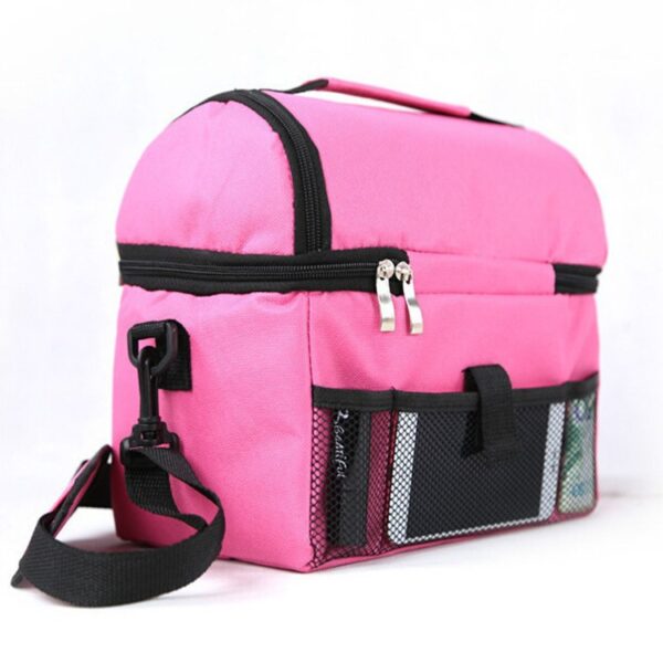 Fashion Portable Lunch Cooler Bag in Oxford Fabric - Image 3