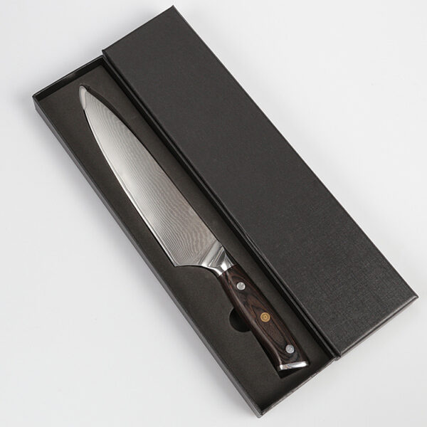 Best Quality Black Pakka Wood Handle stainless steel Kitchen cleaver chef knife - Image 3