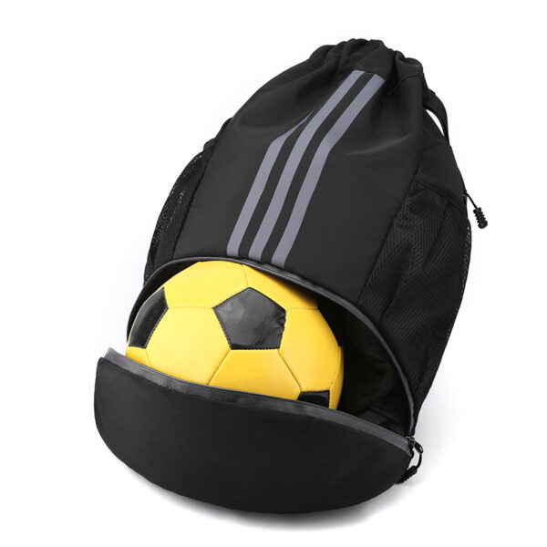 Drawstring Sports Backpack with Water Bottle Holder - Image 3