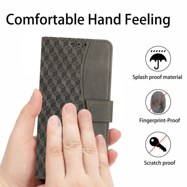 Retro Magnetic Flip Leather Phone Cover with Holder - Image 3