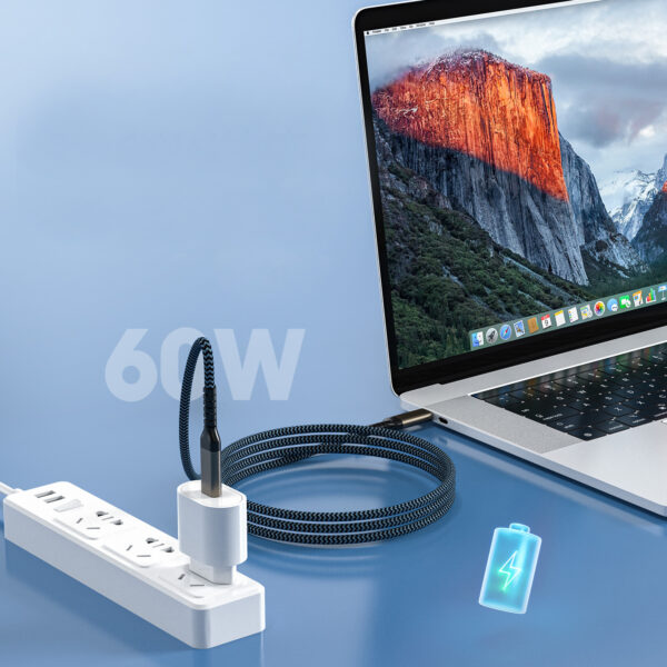 USB-C PD 60W Fast Charger Cable - Compatible with Multiple Phones - Image 3
