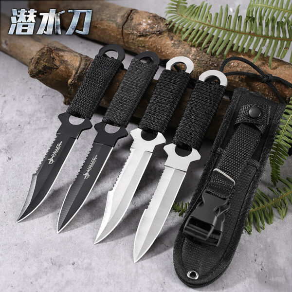 Outdoor diving multi-functional high hardness outdoor straight knife - Image 4