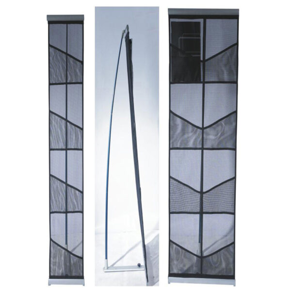 Mesh Brochure Stand - Portable Display Rack for Tradeshows