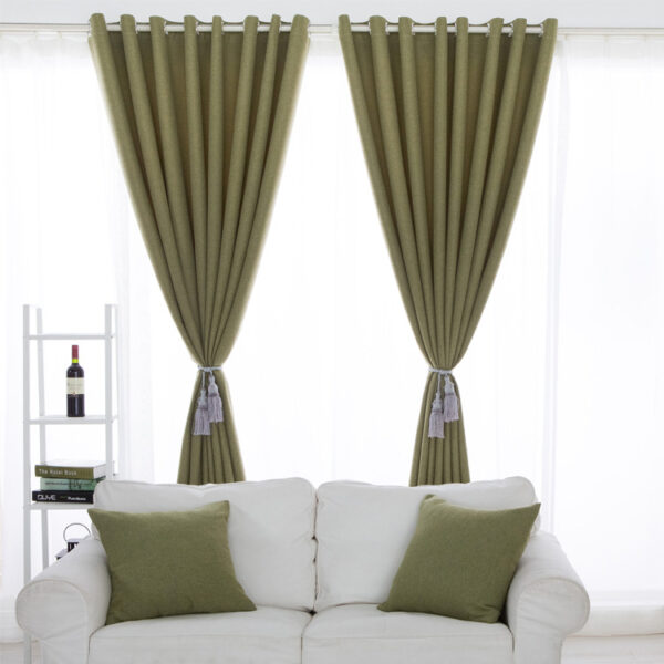Modern Minimalist Hotel Lobby Linen Curtains - Image 4