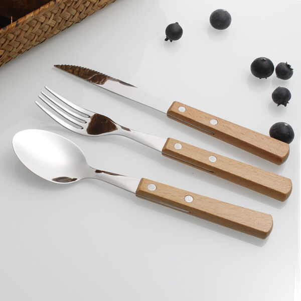 Stainless Steel Eco-Friendly Party Cutlery Set - Image 3