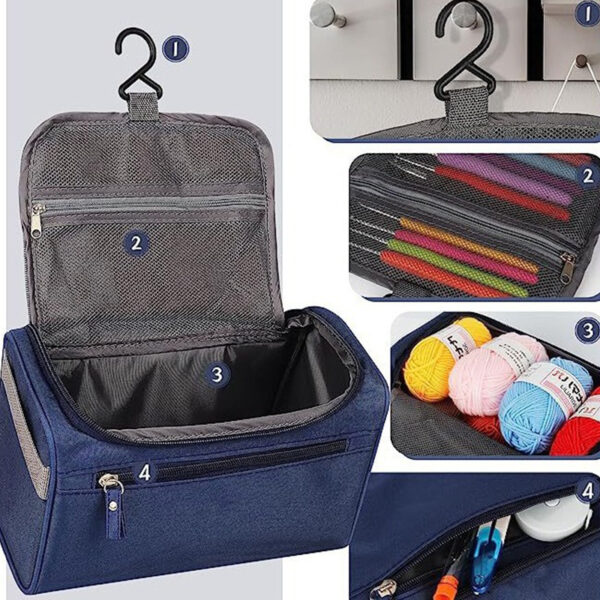 Beginner's Aluminum Knitting & Crochet Kit with Yarn - Image 2
