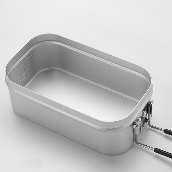 Non-Stick Camping Mess Tin Kit - Lightweight Aluminum - Image 5
