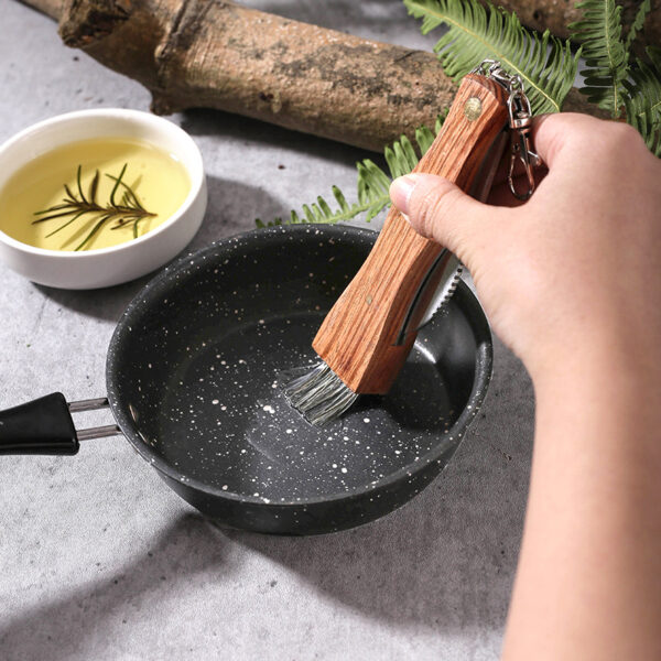 Double-Headed Stainless Steel BBQ Brush - Portable Knife - Image 3