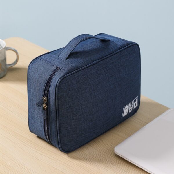 Travel Gadget Organizer - Double Layer Cable Bag - Image 3