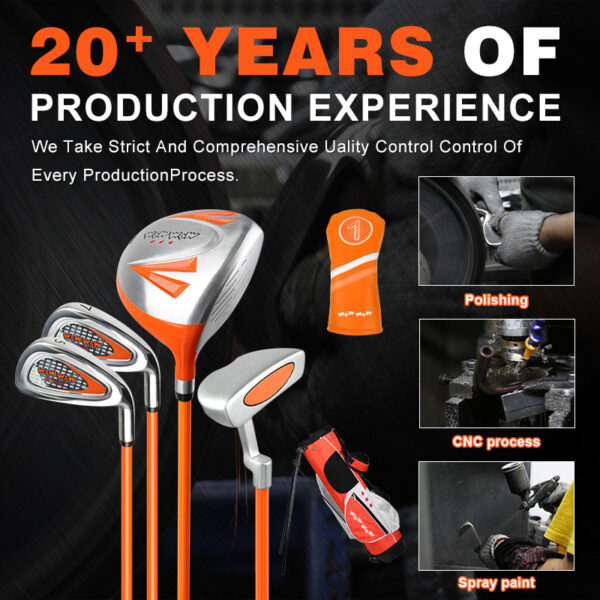 Kids Golf Club Set: 6-8 Years, Right-Handed, Stand Bag - Image 5