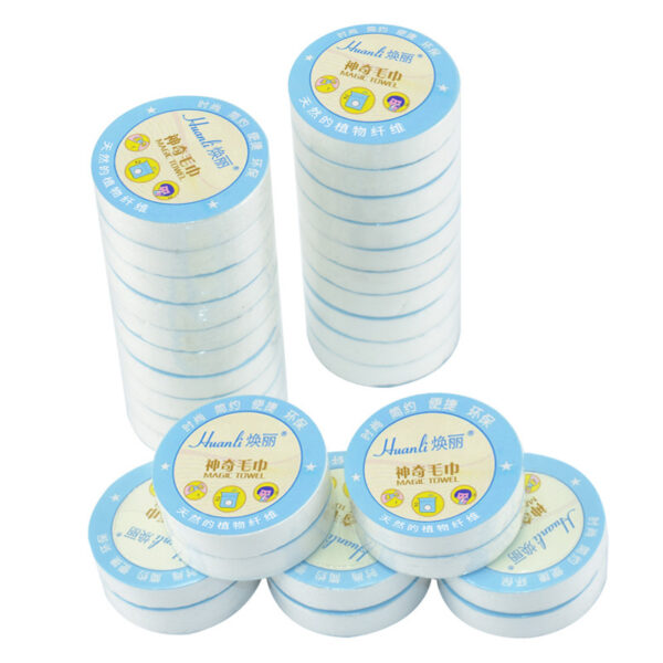 Disposable non-woven compressed towel