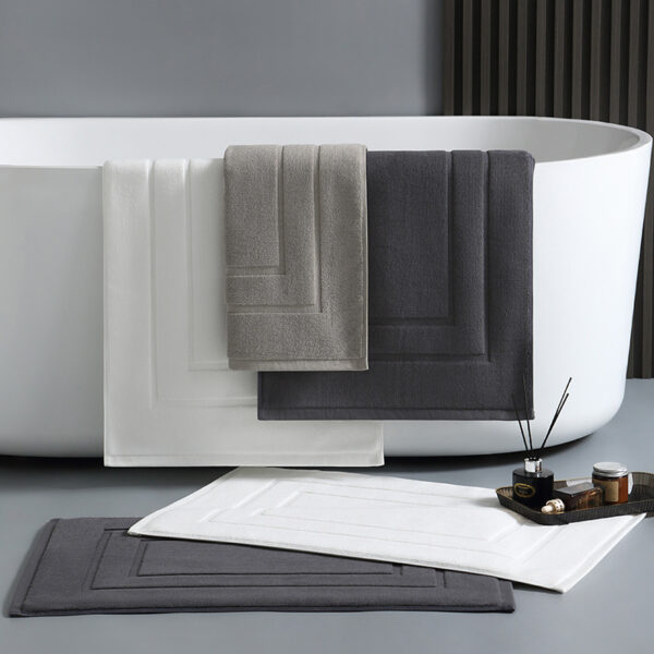 Cotton Absorbent Shower Towel Mats for Bathroom & Hotels - Image 8